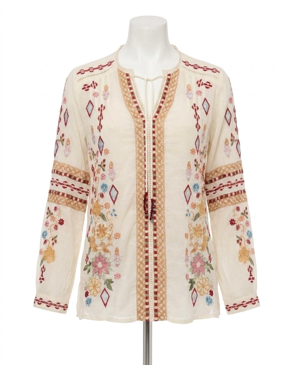 NEW JOHNNY WAS paulina shirt in ecru